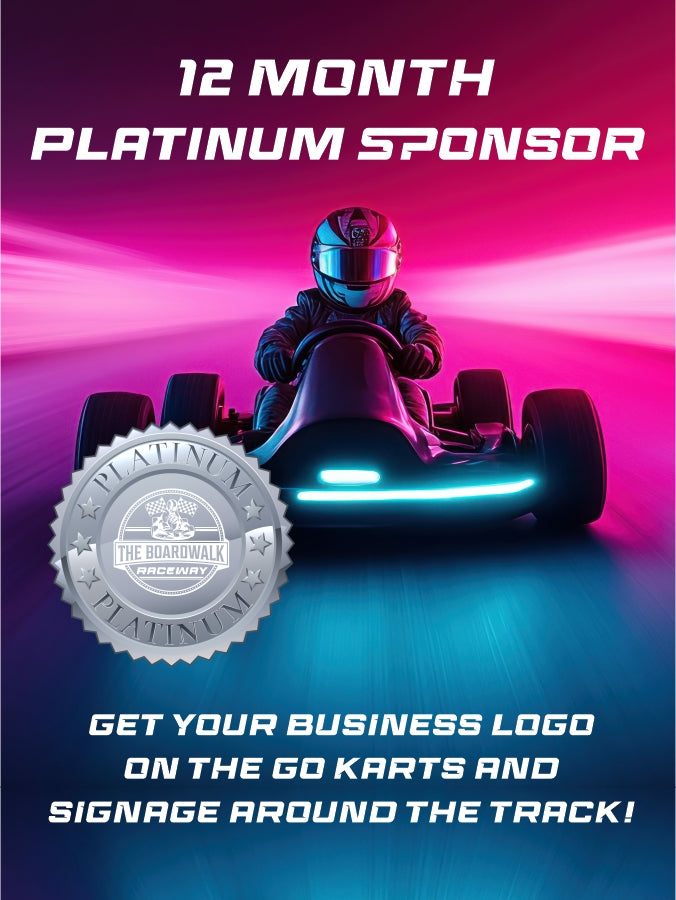 12 MONTH PLATINUM SPONSOR – The Boardwalk Raceway